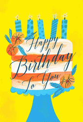 Happy 1St Birthday Color Changing Cake GIF