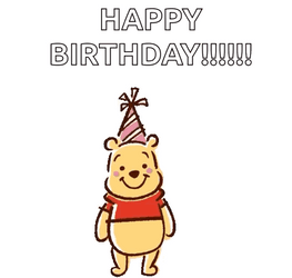 Happy 1St Birthday Winnie The Pooh And Friends GIF