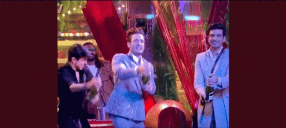 Happy 2 Year Work Anniversary Playing Wine GIF