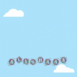 Happy 2022 Light Blue Aesthetic Background  GIF