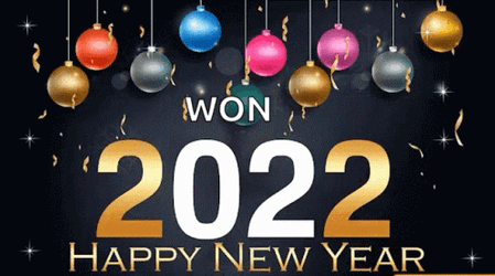 Happy 2022 New Year Won GIF