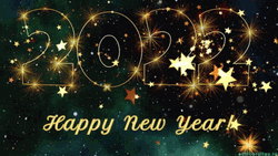 Happy 2022 New Years Eve Glitters GIF