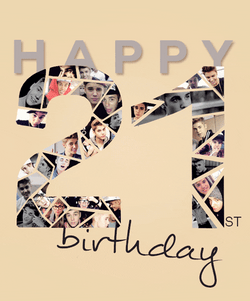 Happy 21St Birthday Collage Of Justin Bieber GIF