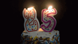 Happy 25Th Anniversary Candle Blow GIF
