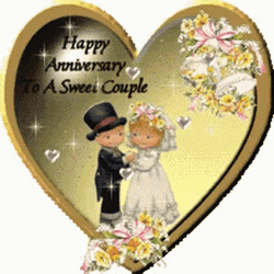 Happy 25Th Anniversary Sweet Couple GIF