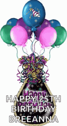 Happy 25Th Birthday Breeanna Blinking Greeting GIF