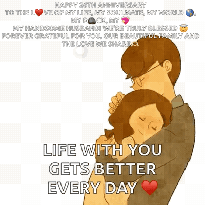 Happy 26Th Anniversary To The Love Of My Life , My Soulmate , My World GIF