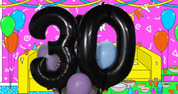 Happy 30Th Birthday Black Lady Party Room GIF