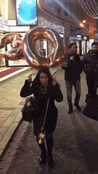 Happy 30Th Birthday Lady Jumping With Balloons GIF