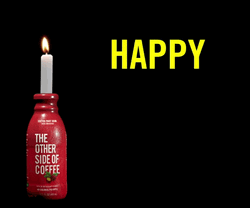 Happy 40Th Birthday Greeting Candle Coffee GIF