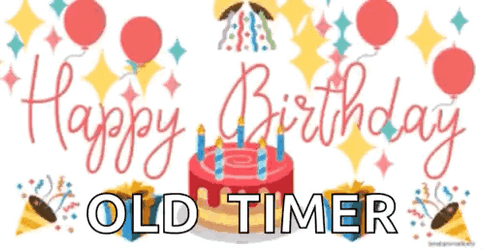 Happy 40Th Birthday Old Timer Cakes GIF