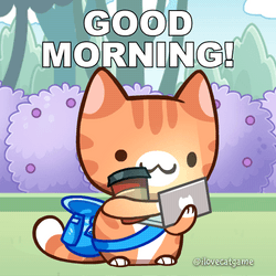 Happy 4Th Cat Good Morning Coffee GIF