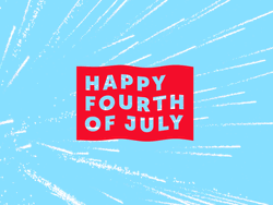 Happy 4th Of July Aesthetic Graphic Animation Greeting