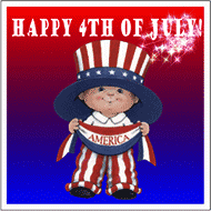 Happy 4Th Of July America Cute Boy Cartoon GIF