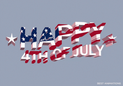 Happy 4Th Of July American Flag Poster GIF