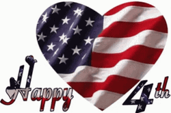 Happy 4th Of July American Pride Heart Animation