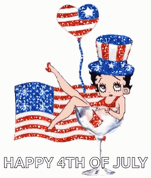 Happy 4th Of July Betty Boop