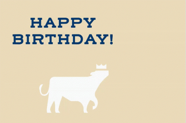 Happy 4Th Of July Birthday Cow GIF