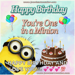 Happy 4Th Of July Birthday Minion GIF