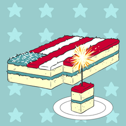 Happy 4Th Of July Cake GIF