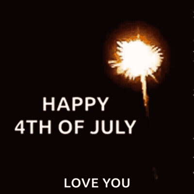 Happy 4th of July Card with Fireworks