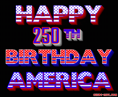 Happy 4Th Of July Greeting Card With Rocket GIF