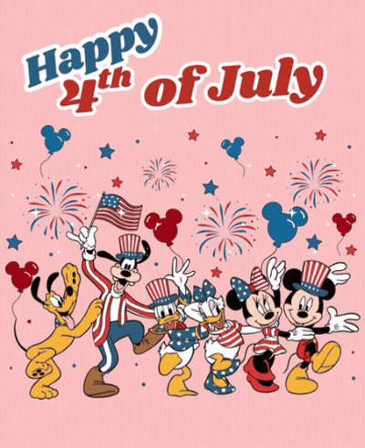 Happy 4Th Of July Mickey Mouse And Friends GIF