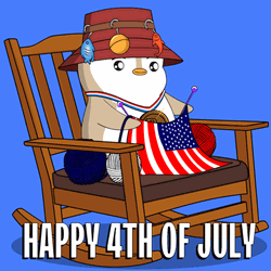 Happy 4Th Of July Pudgy Penguins GIF