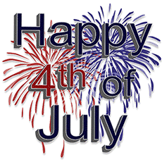Happy 4Th Of July Red Blue Fireworks GIF