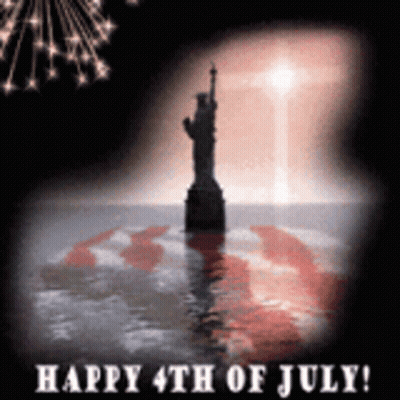 Happy 4Th Of July Statue Of Liberty GIF