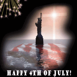 Happy 4Th Of July Statue Of Liberty USA GIF