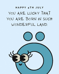 Happy 4Th Of July You Are Lucky GIF