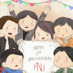 Happy 5 Year Work Anniversary Workmates GIF