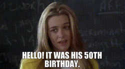 Happy 50Th Birthday Cher Horowitz Alicia Silverstone Clueless GIF