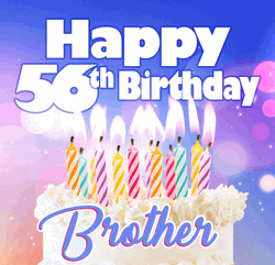 Happy 56Th Birthday Brother  GIF