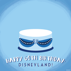 Happy 60th Birthday Disneyland Theme Design