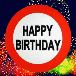 Happy 60Th Birthday Fireworks Display Background GIF