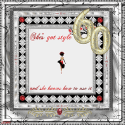 Happy 60Th Birthday High Fashion Lady Artwork GIF