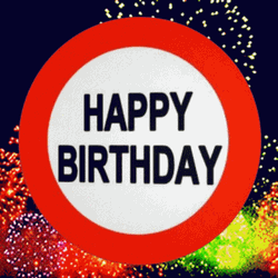 Happy 60Th Birthday Spinning Circle Fireworks GIF