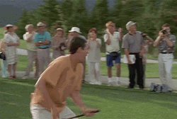 Happy Adam Sandler Playing Golf GIF