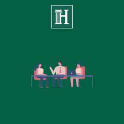 Happy Admin Day Animated People In Table GIF