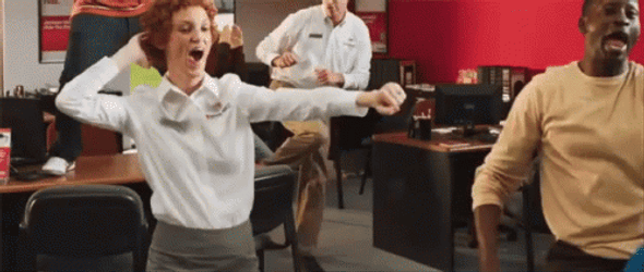 Happy Admin Day Office Staff Dancing GIF