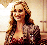 Happy And Giggly Caroline Forbes GIF