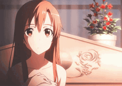 Happy And Relieved Asuna GIF