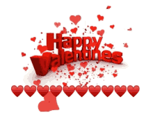 Happy Animated Valentines Day 3d Cute Hearts