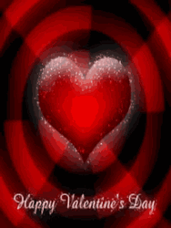 Happy Animated Valentines Day Glittering Heart GIF
