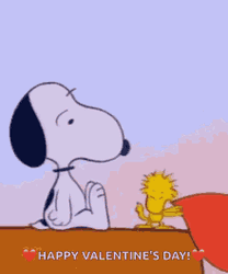 Happy Animated Valentines Day Heart Slap Charlie Brown GIF