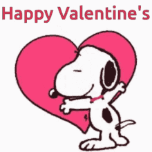 Happy Animated Valentines Day Hug Charlie Brown GIF 