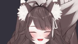 Happy Anime Girl Foxplushy GIF