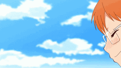 Happy Anime Running Chio GIF